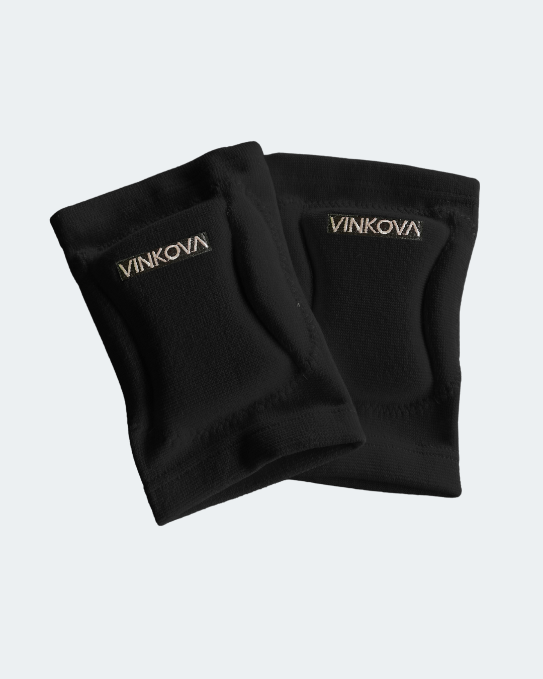 Para nakolanników Vinkova, kolor: czarny, logo i prążkowana dzianina.